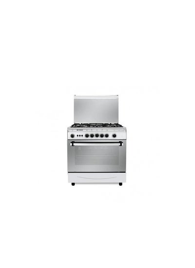 Buy Freestanding Italiano Gas Cookers, 5 Burners, Stainless Steel 80×55 Cm in Egypt