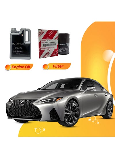 اشتري Is350 6 Liters 5W40 Lexus Oil And Original Filter في الامارات