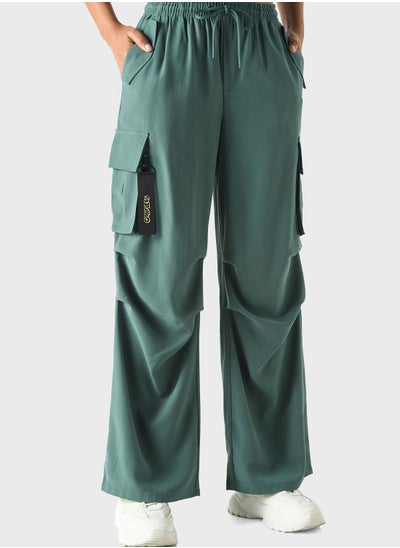 Buy Wide Leg Pocket Detail Pants in UAE