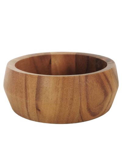 Buy Acacia Wooden Bowl Brown in UAE