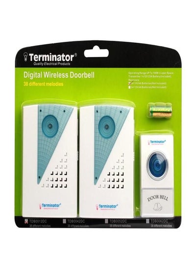 Buy Digital Wireless Doorbell 38 Different Melodies TDB 0012DC in UAE