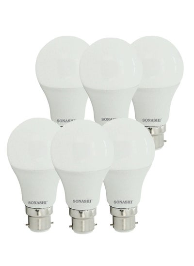 Buy Pack of 6 LED Bulb 11W (B22) Pin Type SLB-011 in UAE