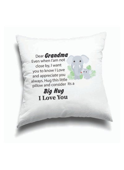 Buy Grandma Throw Pillow Covers 40x40 cm - Grandma Birthday Gifts, Grandma Gifts from Grandson, Granddaughter - Decorative Cushion Cover - Best Grandma Gifts in UAE