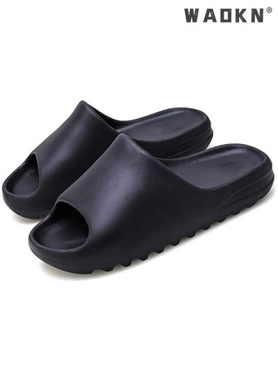 اشتري Unisex House Shoes Non-Slip thick Soft Platform Slide Sandals for Women Men Indoor Outdoor Shower Bathroom Slipper for Adult في الامارات