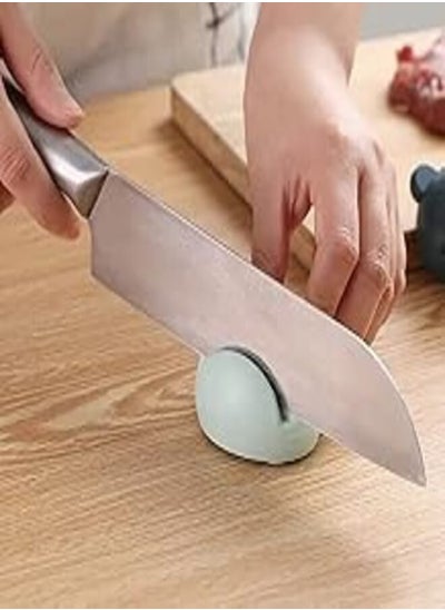 Buy Mini Cute Cartoon Frog Knife Sharpener Multi-Function Sharpening Stone Whetstone Sharpener Kitchen Knife Sharpening Tools. (Assorted Colors) in Egypt