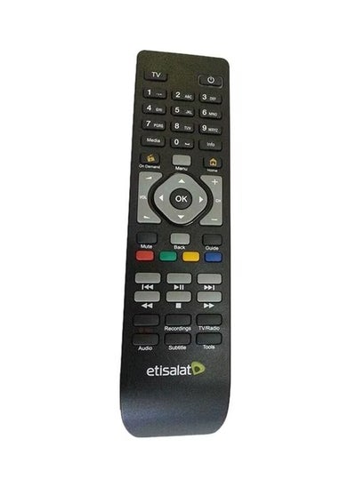 Buy Compatible Elife Etisalat Remote Control For Receiver Universal Black in UAE