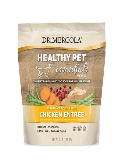 اشتري Dr. Mercola Healthy Pet Essentials Chicken and Beef Entree for Dogs, 3lbs (Makes 12lbs of Food), Non GMO, Gluten Free, Soy Free (Free-Range Chicken) في الامارات