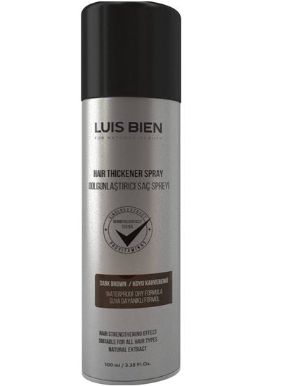 Buy Luis Bien Hair Thickening Spray Hair Fiber for Men Women Hair Building Fibers  Full and Thick Hair Instantly Undetectable Water Resistant Formula Hair Fiber (dark brown)  100 ML in UAE