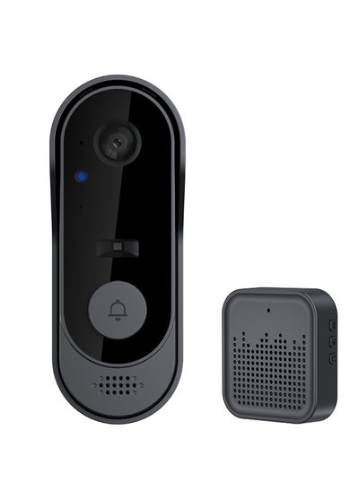 Buy Video Doorbell Camera Wireless Doorbell Camera Ultra clear wide angle Battery Powered Easy to Install in UAE