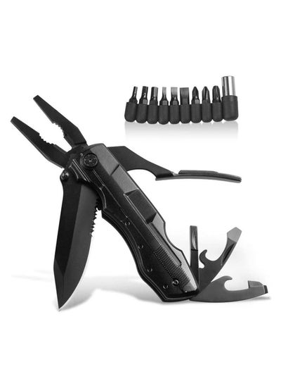 Buy Stainless Steel Pocket Knife with Pliers Screwdrivers Bottle Opener in UAE