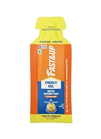 Buy FAST&UP ENERGY GELS - INSTANT ENERGY (pack of 5) - classic Vanilla in UAE