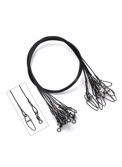 Buy 20 Pcs Fishing Leaders with Swivels, Steel Leader Fishing line, Lure Lead Wire Line, Leading Wire, Anti-Biting LineWire Leaders for Fishing Saltwater & Freshwater, Fishing Tackle Accessories in UAE