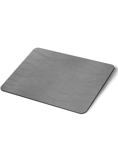 Buy Stone Bath Mat,Diatomaceous Earth Shower Mat, Non-Slip Super Absorbent Quick Drying Bathroom Floor Mat, Natural, Easy to Clean (60x39Cm Grey) in Saudi Arabia