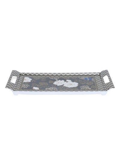 Buy Art Deco/Flowers Tray Multicolour 40x19 cm in UAE