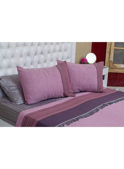 اشتري Bed cover cotton tassels 3 pcs  240x260 cm kashmer في مصر