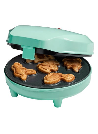 Buy Mini Dino Cookies Waffle Iron - 700 Watt Dinosaur Cookie Maker with Non-Stick Coating in UAE