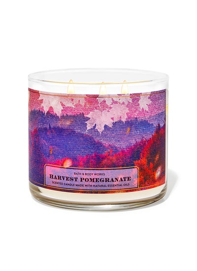 Buy Harvest Pomegranate 3-Wick Candle in UAE