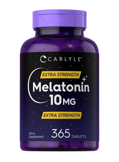 اشتري Carlyle Melatonin 10mg , Non-GMO, Gluten Free 365 Vegetarian Tablets في الامارات