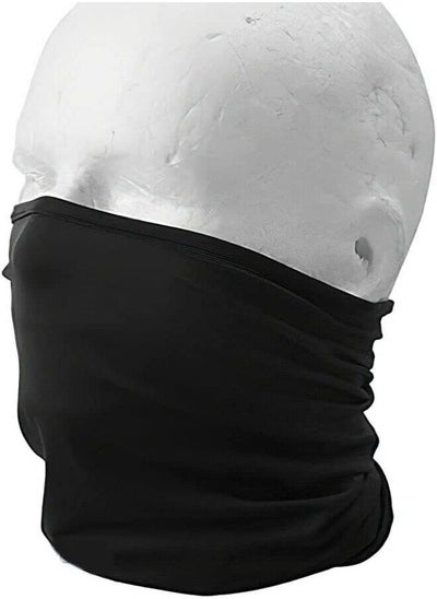 Buy Black Windproof Elastic Neck mask Cycling Riding Outdoor Sports Bandana Breathable Half Face Mask in Egypt