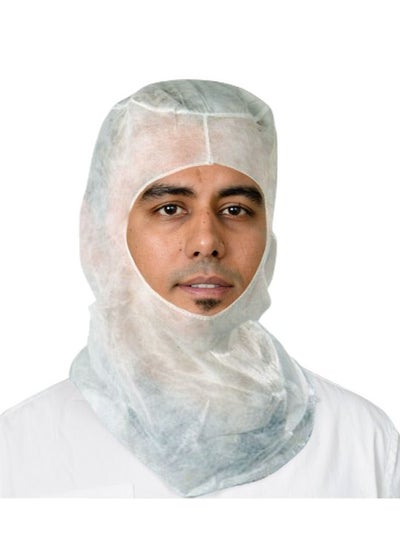 Buy 100 Pcs Disposable Hood Cap White in UAE