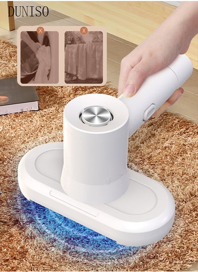 اشتري Mattress Vacuum Cleaner Handheld UV Bed Vacuum Mite Removal Instrument Wireless Mite Remover Cleaning Machine for Pillows Sheets Mattresses Sofas Plush Toys and Other Fabric Surfaces في السعودية