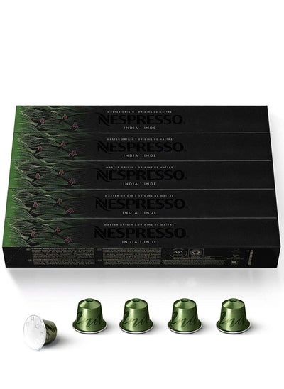 Buy Nespresso Master Origin India Original Line Coffee Capsules Pack of 5 50 Capsules in UAE