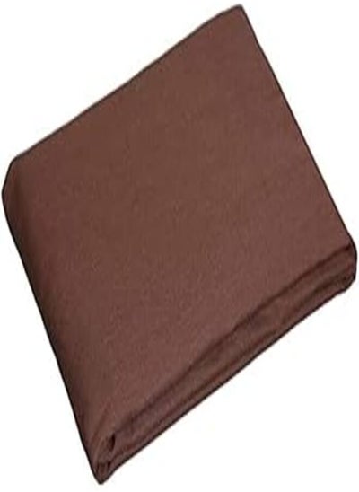 Buy Elastic Cotton Bed Sheet 100 cm - Brown in Egypt