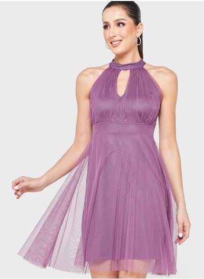 Buy Keyhole Detail Dress in UAE