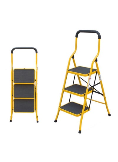 Buy Power Industrial Home Ladder Folding Domestic Stepladder Safety Multi-function Household 3 Steps in UAE