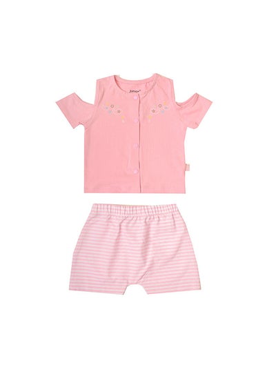 Buy High Quality Cotton Blend and comfy Baby Pajama Set " T-Shirt + Printed Short " in Egypt