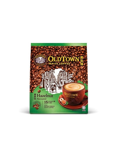 Buy OLDTOWN 3 in 1 Hazelnuts Taste White Coffee Imported From Malaysia (38g x 15) in UAE