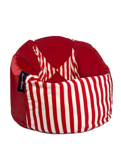 اشتري Grand PVC Beanbag Red Stripes في مصر