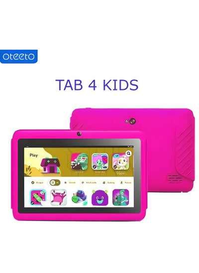 Buy Tab 4 IPS 7 Inch Screen Kids Tablet 5G 4GB RAM 128GB ROM Pink in UAE