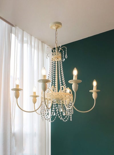 Buy Chandelier 6-Lights Modern Candle Style Light for Dining Room in UAE