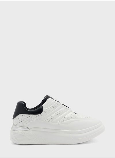 اشتري Sole Detail Textured Tonal Sneaker في الامارات