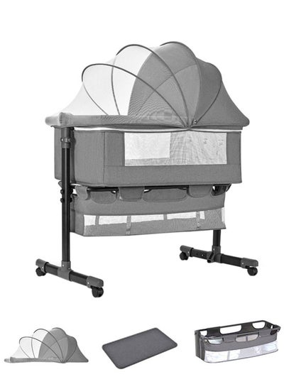اشتري سرير جانبي للرضيع متعدد الوظائف قابل للطي، سرير محمول للأطفال الصغار في الامارات