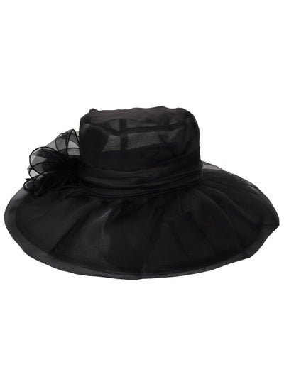 Buy New Organza Large Brim Sunvisor Hat Foldable UV Resistant Beach Hat in UAE