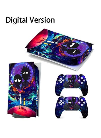 Buy Sony PS5 Digital Version Console and Controller Accessories Cover Skins Controller Skin Gift Skins for PS5 Vinyl Decal Cover for Playstation 5 Console Full Set PS5 Rick and Morty Multicolour in Saudi Arabia