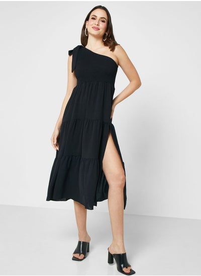 Buy One Shoulder Tiered Dress in UAE