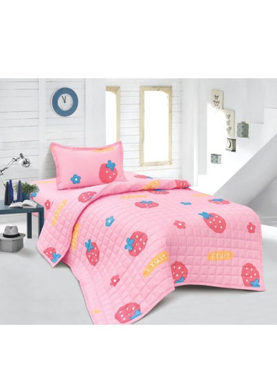 Buy 3 Piece Summer Childrens Quilt Set Microfiber 220x170 cm in Saudi Arabia