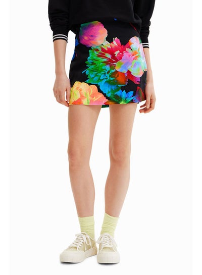 اشتري Slim floral mini skirt في مصر
