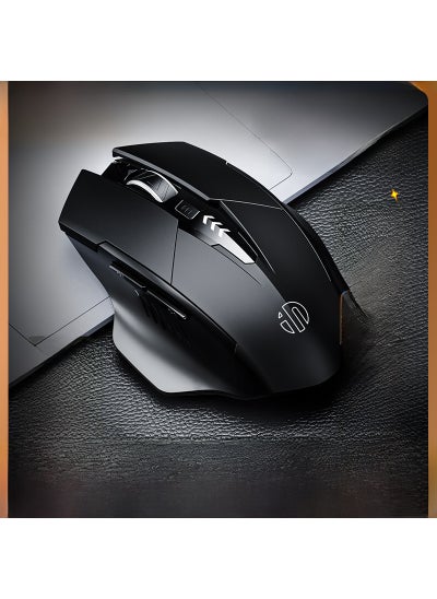 اشتري INPHIC INFIK F1 wireless mouse silent charging game home office business export wholesale A1 Black-Power Three Template في الامارات