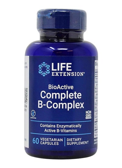 Buy Life Extension Bio Active Complete B Complex, 60 Veggie Capsules in UAE