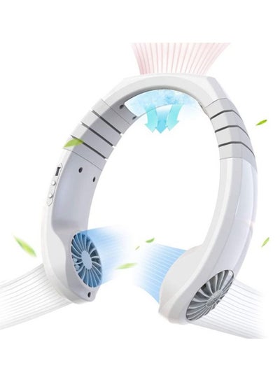 AmeriGeeks Portable Neck Fan 2022 Model - 3-Speed, 6000RPM, Rechargeable, Hands-Free Cooling