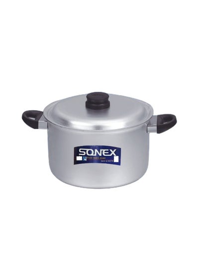 Buy Sonex Anodized Bakelite Handle Cooking Pot No.3 – 23.5 cm Diameter, Durable, Dishwasher Safe, Modern Design with Lid, Ideal for Biryani, Rice, and Curry in UAE