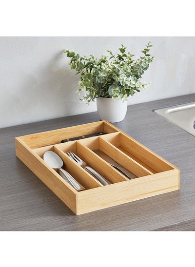 اشتري Bamboo Cutlery Tray 33x4.5x23 cm في السعودية