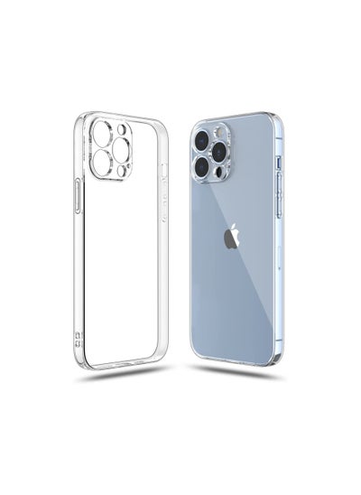 Buy Clear Case for iPhone 13 Pro Shockproof Bumper Cover Soft Tpu Silicone Transparent Anti Scratch HD Crystal Clear in Egypt