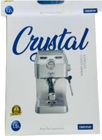 Buy Crystal Espresso Coffee Maker CM6101AY 1.5L 1 Year Warranty in UAE