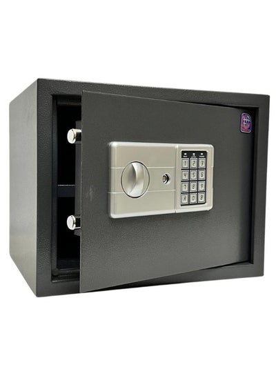 اشتري Digital Safe - Compact Steel Money Security Box with Electronic Keypad and 2 Manual Override Keys ( Black ) Colour By LOTFY GROUP  ( H30 * W38 * D30 CM ) في مصر