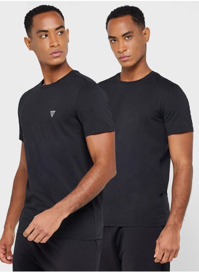 Buy 2 Pack Logo Crew Neck T-Shirt in Saudi Arabia